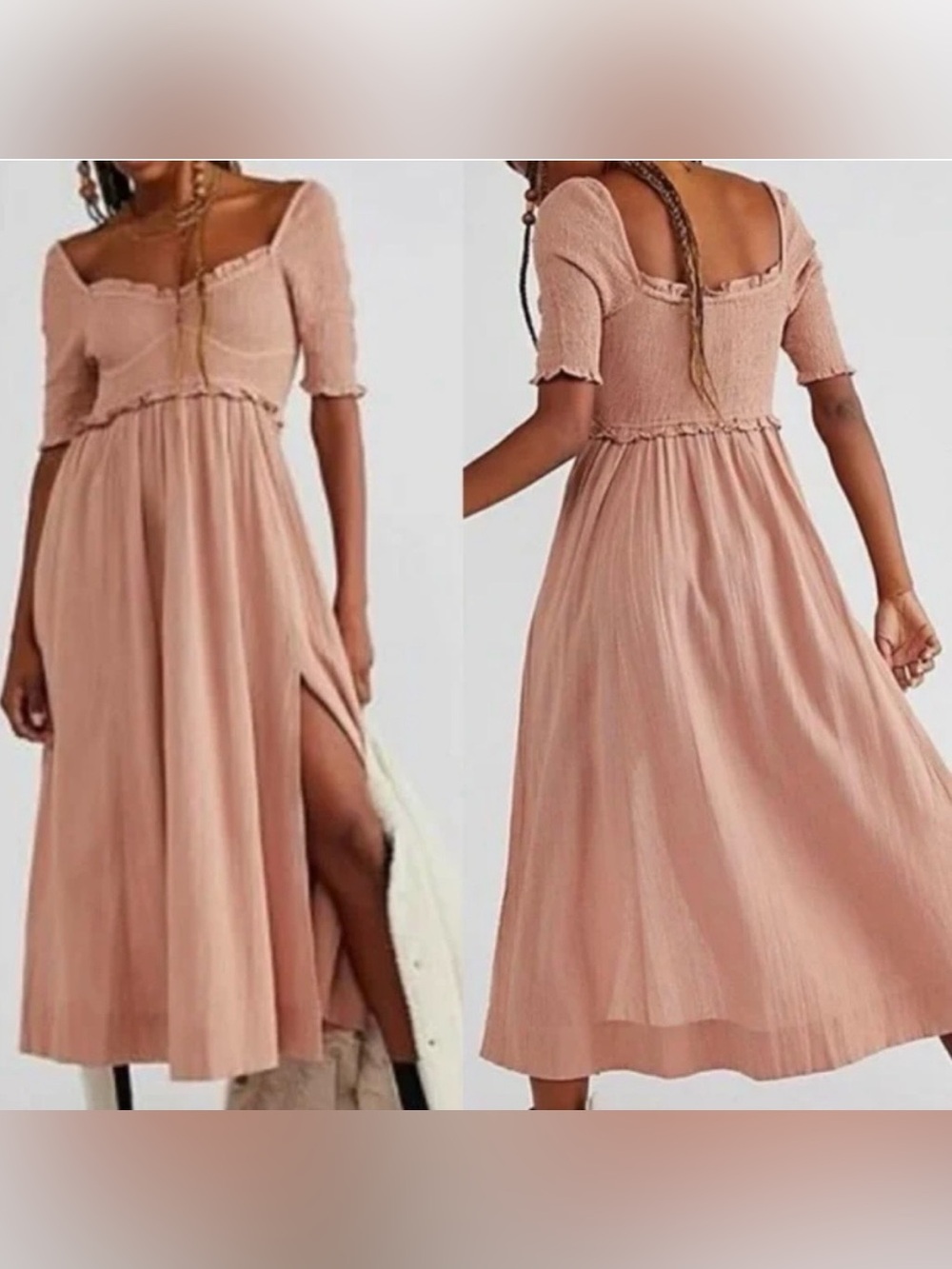 Free People Sunshine Season
Midi Dress Dusty Mauve color Size Large
